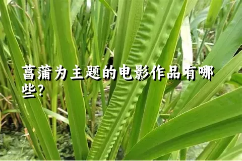 菖蒲为主题的电影作品有哪些？
