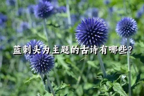 蓝刺头为主题的古诗有哪些？