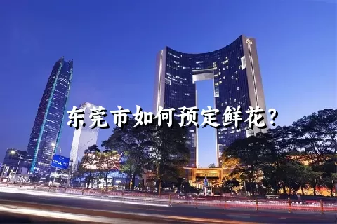 东莞市如何预定鲜花？