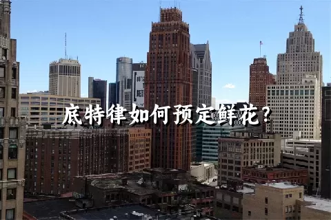 底特律如何预定鲜花？
