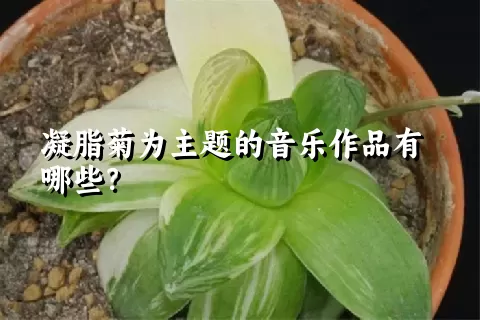 凝脂菊为主题的音乐作品有哪些？