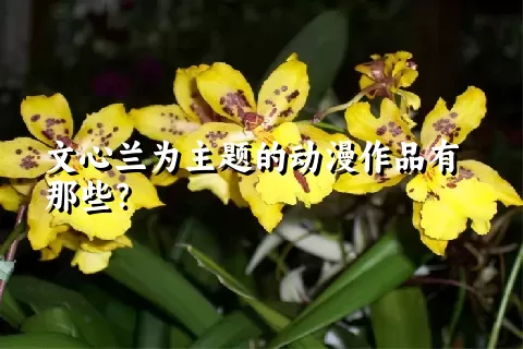 文心兰为主题的动漫作品有那些？