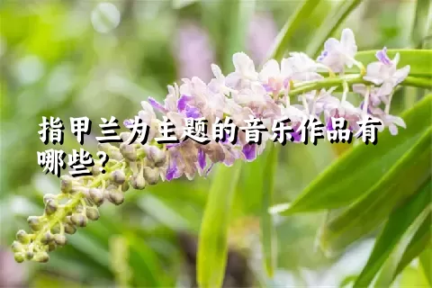 指甲兰为主题的音乐作品有哪些？