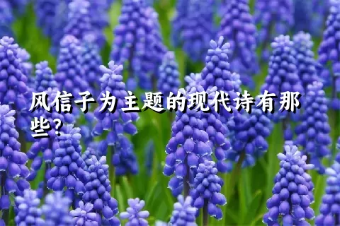 风信子为主题的现代诗有那些？