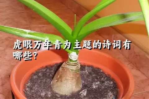 虎眼万年青为主题的诗词有哪些？