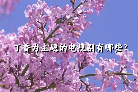 丁香为主题的电视剧有哪些？