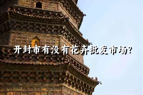 开封市有没有花卉批发市场？