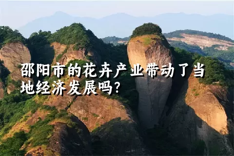 邵阳市的花卉产业带动了当地经济发展吗？