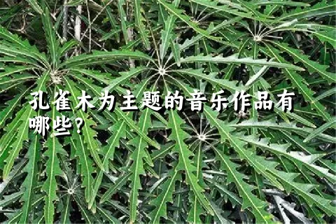 孔雀木为主题的音乐作品有哪些？