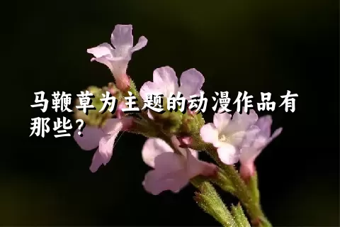 马鞭草为主题的动漫作品有那些？