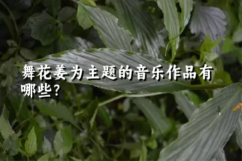 舞花姜为主题的音乐作品有哪些？