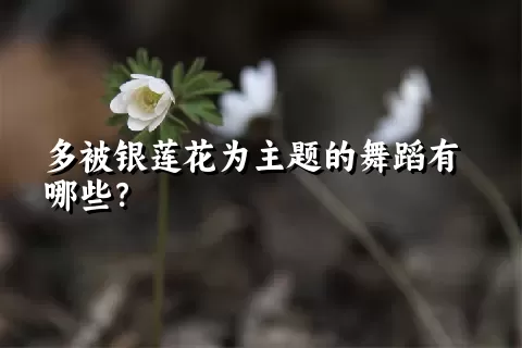 多被银莲花为主题的舞蹈有哪些？