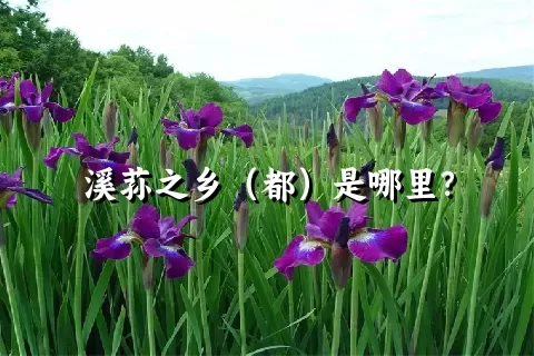 溪荪之乡（都）是哪里？